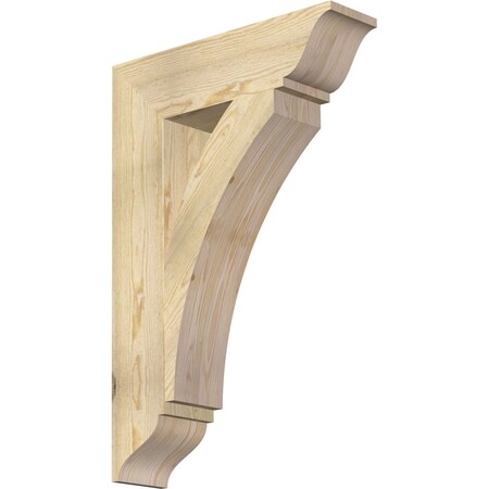 Ekena Millwork Thorton Traditional Rough Sawn Bracket, Douglas Fir, 6"W x 24"D x 36"H BKT06X24X36THR01RDF